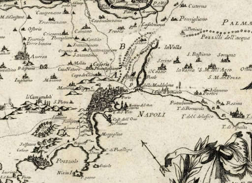 Melito di Napoli carta del Rizzi-Zannone del 1793